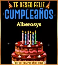 GIF Te deseo Feliz Cumpleaños Alberosys